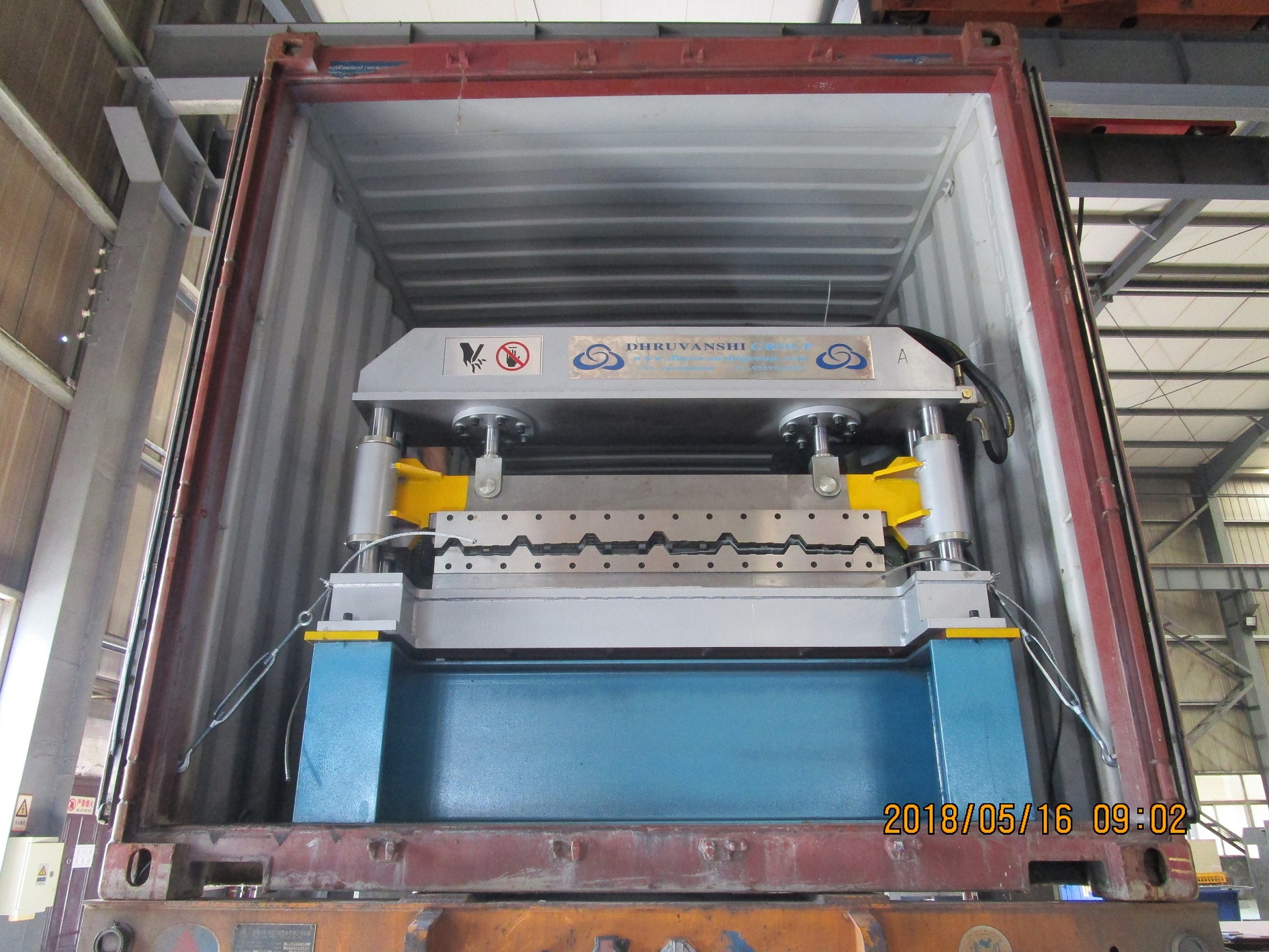 Delivery of Box Profile Sheet Roll Forming Machine to India on May 16,2018