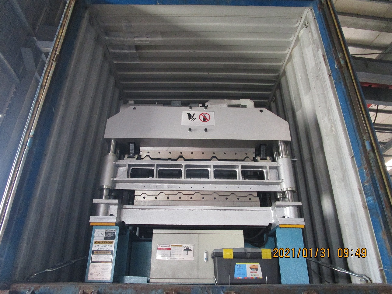Delivery of Zhongyuan R Panel B&U Panel Double Layer Forming Machine On Jan 31,2021 To Mexico